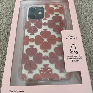 Kate Spade Tonal Spade iPhone 12 or 12 Pro case - Pink